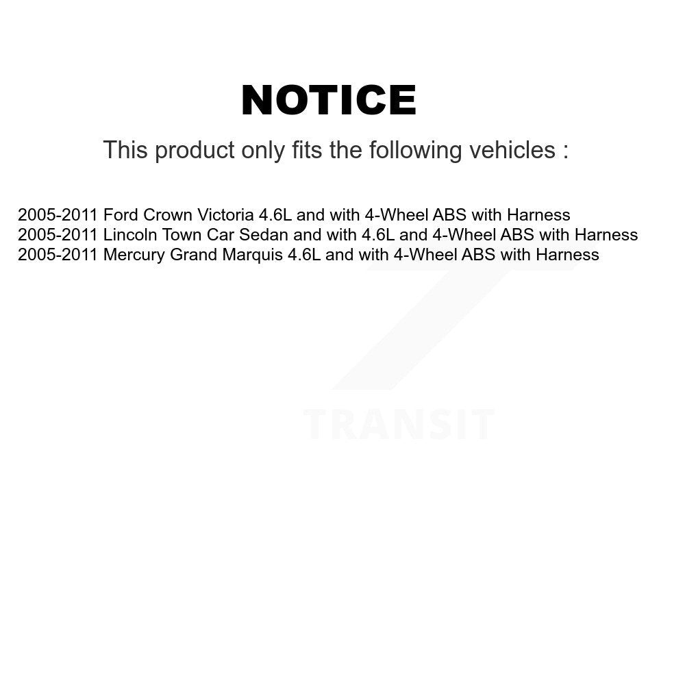 Capteur de vitesse de roue ABS arrière, pour Ford Crown Victoria Lincoln Town Car Mercury