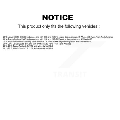 Faisceau de câbles de capteur de vitesse de roue ABS arrière gauche, pour Toyota Camry Lexus ES350