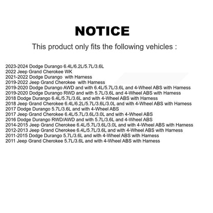 Capteur de vitesse de roue ABS arrière, pour Jeep Grand Cherokee Dodge Durango WK