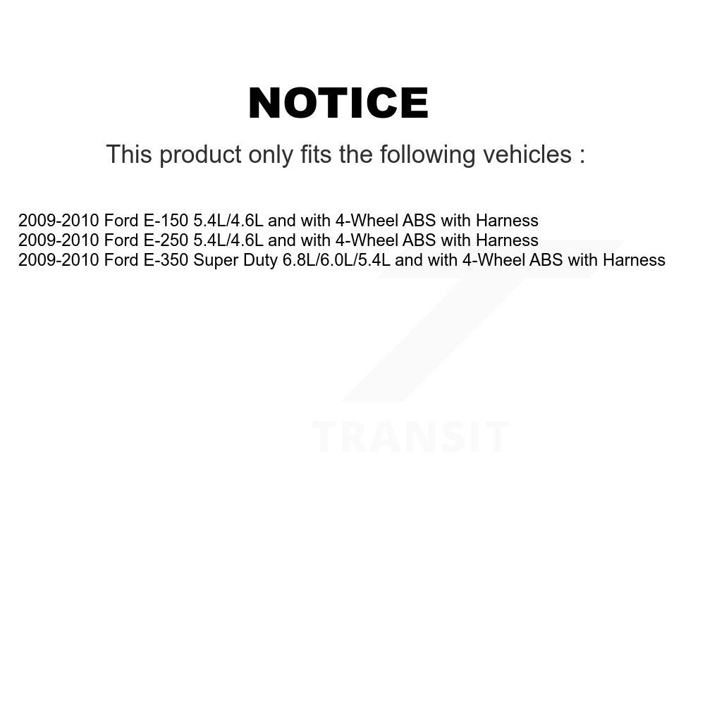 Capteur de vitesse de roue ABS arrière droit, pour Ford E-350 Super Duty E-250 E-150