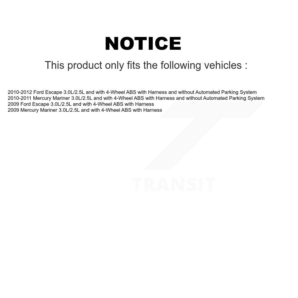 Capteur de vitesse de roue ABS arrière droit, pour Ford Escape Mercury Mariner SEN-2ABS2573