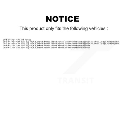 Capteur de vitesse de roue ABS avant, pour Ford F-350 Super Duty F-250 SEN-2ABS2597