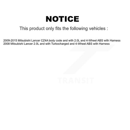 Capteur de vitesse de roue ABS avant gauche pour Mitsubishi Lancer avec harnais