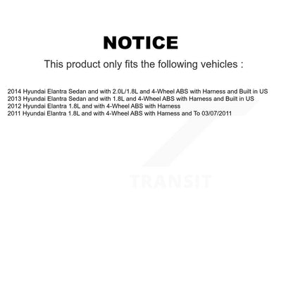 Capteur de vitesse de roue ABS arrière droit pour Hyundai Elantra SEN-2ABS2631