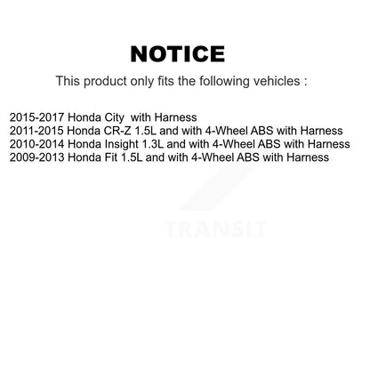 Capteur de vitesse de roue ABS avant droit, pour Honda Fit Insight CR-Z City avec harnais