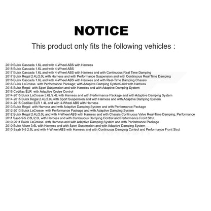 Capteur de vitesse de roue avant ABS, pour Buick LaCrosse Regal Cadillac ELR Saab 9-5