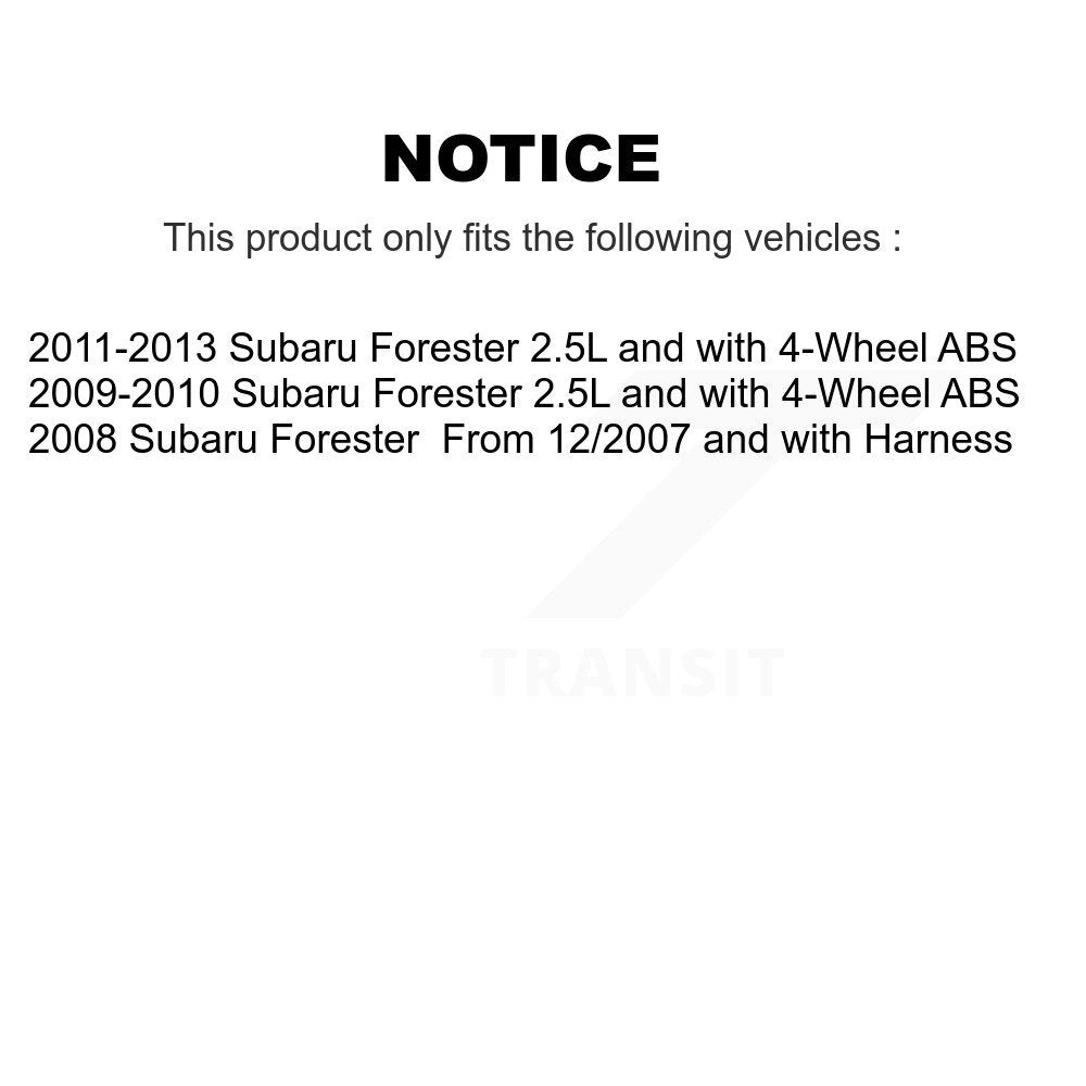 Capteur de vitesse de roue ABS arrière gauche pour Subaru Forester SEN-2ABS2729