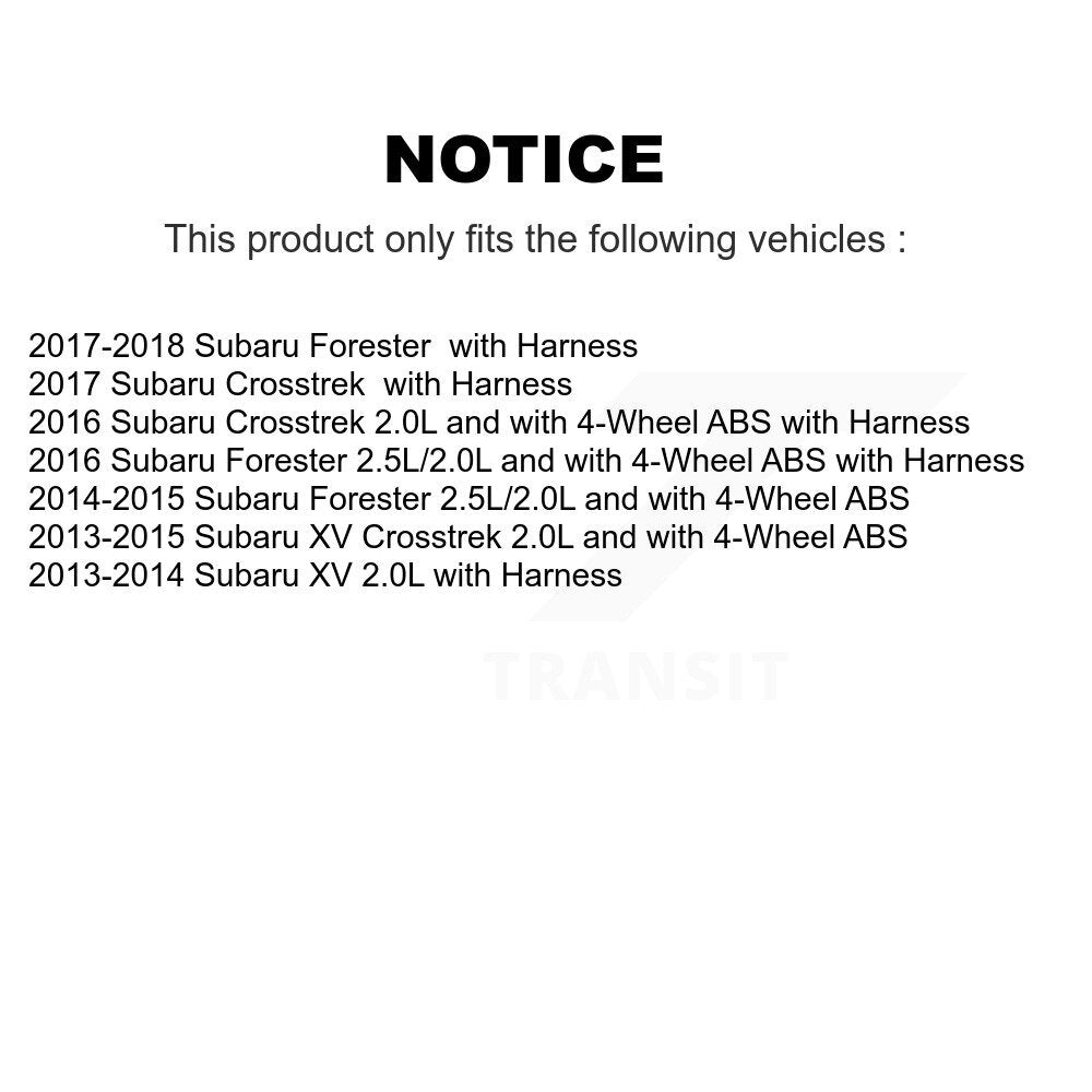 Capteur de vitesse de roue ABS arrière gauche pour Subaru Forester XV Crosstrek SEN-2ABS2844