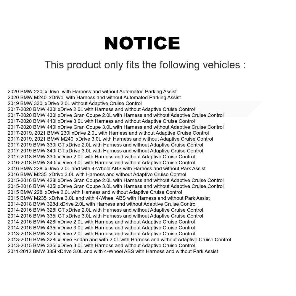Capteur de vitesse de roue avant ABS, pour BMW 328i xDrive 330i 320i 335i 428i 328d 340i