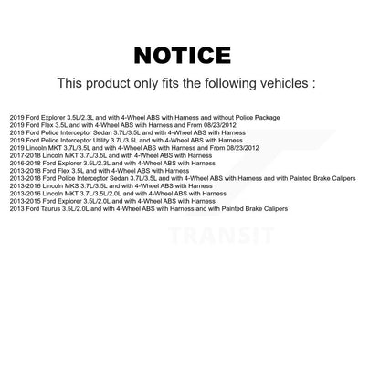 Capteur de vitesse de roue ABS avant, pour Ford Explorer Flex Police Interceptor Sedan MK