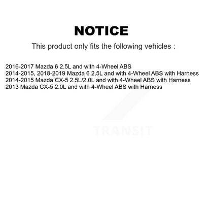Capteur de vitesse de roue ABS avant pour Mazda CX-5 6 SEN-2ABS2866