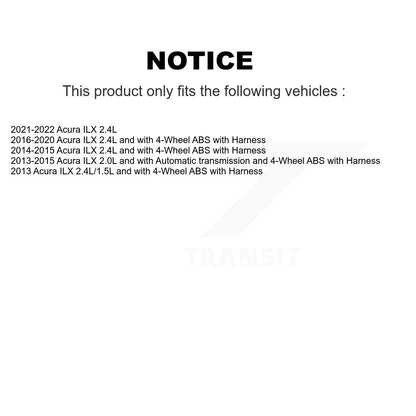 Capteur de vitesse de roue ABS arrière droit pour Acura ILX SEN-2ABS2883
