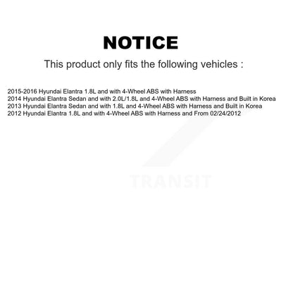 Capteur de vitesse de roue ABS avant gauche pour Hyundai Elantra SEN-2ABS2895