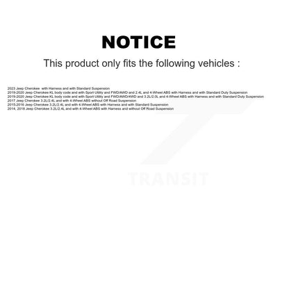Capteur de vitesse de roue ABS pour Jeep Cherokee SEN-2ABS3005