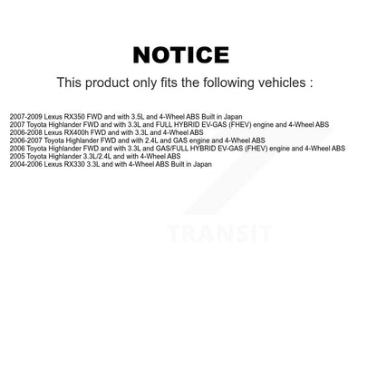 Faisceau de câbles de capteur de vitesse de roue ABS arrière gauche, pour Lexus RX350 RX330 Toyota