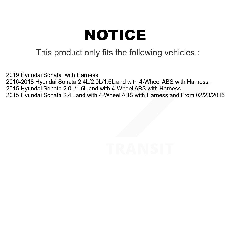 Capteur de vitesse de roue ABS avant pour Hyundai Sonata SEN-2ABS3155