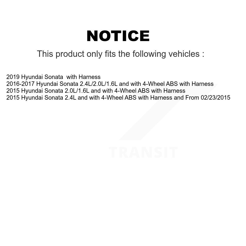 Capteur de vitesse de roue ABS avant droit pour Hyundai Sonata SEN-2ABS3156