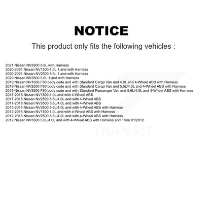 Capteur de vitesse de roue ABS arrière droit, pour Nissan NV2500 NV3500 NV1500 SEN-2ABS3199
