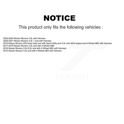 Capteur de vitesse de roue ABS avant pour Nissan Murano SEN-2ABS3226