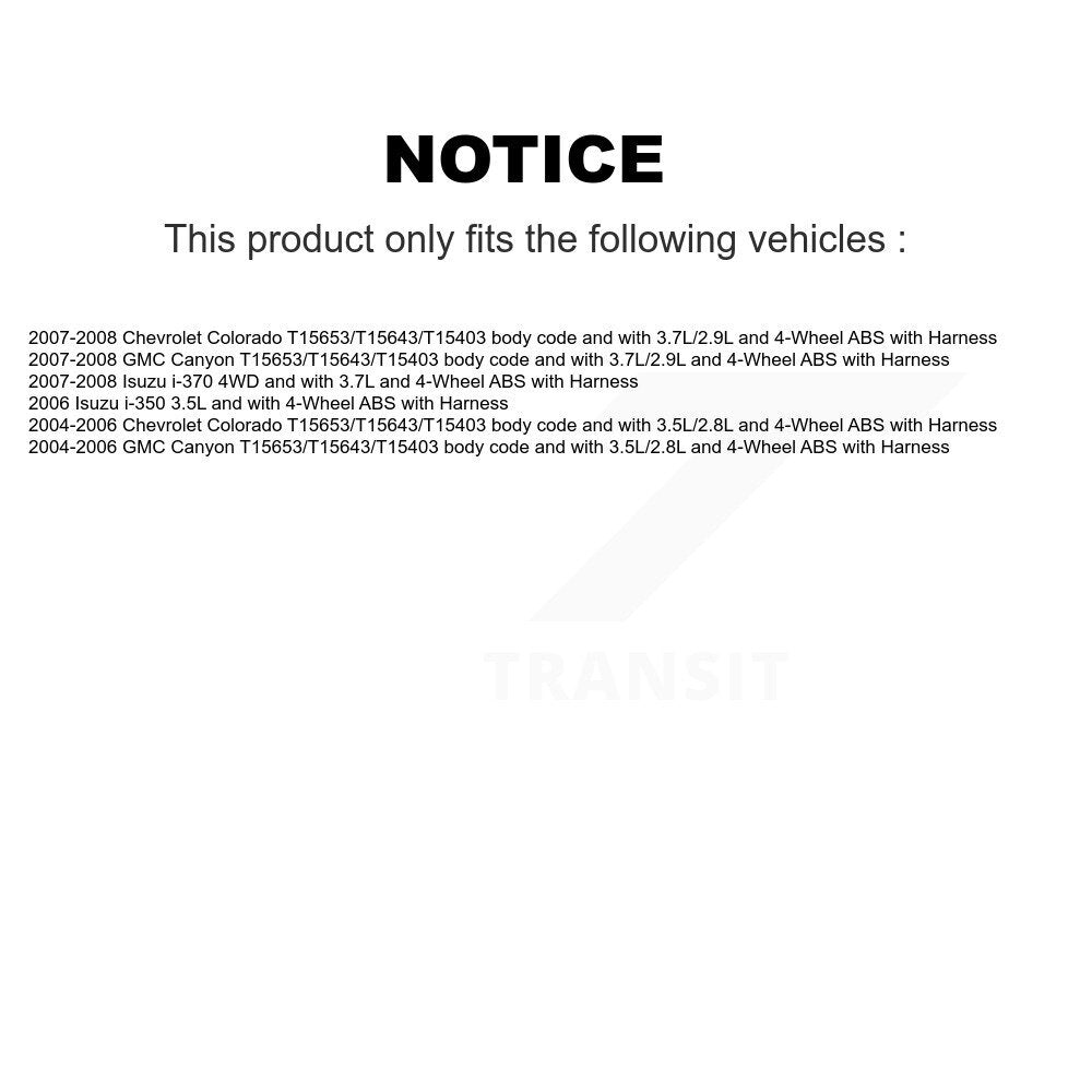 Capteur de vitesse de roue avant ABS, pour Chevrolet Colorado GMC Canyon Isuzu i-350 i-37
