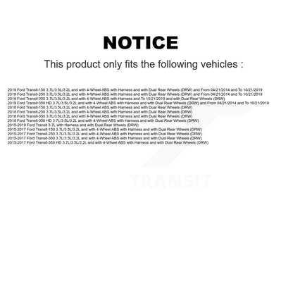 Capteur de vitesse de roue avant ABS, pour Ford Transit-250 Transit-150 Transit-350 HD