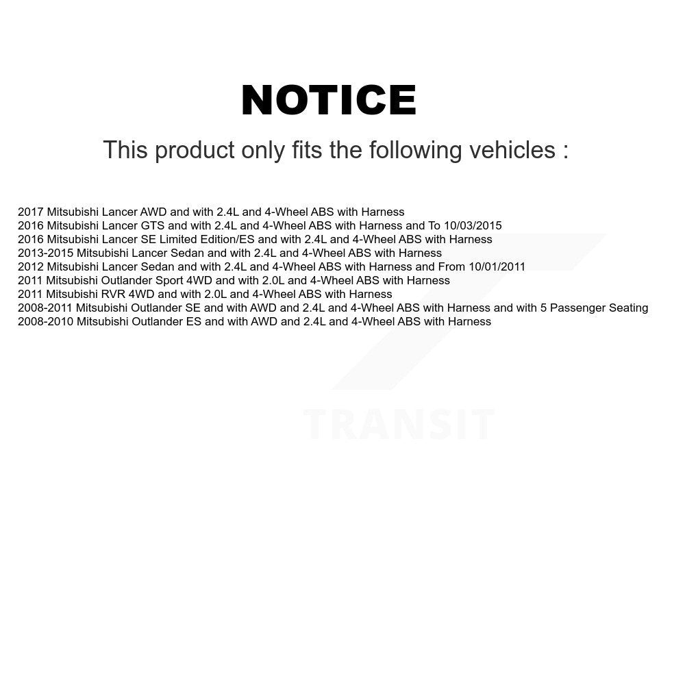 Capteur de vitesse de roue ABS arrière gauche, pour Mitsubishi Lancer Outlander Sport RVR