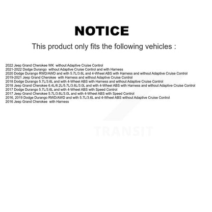 Capteur de vitesse de roue ABS pour Jeep Grand Cherokee Dodge Durango WK SEN-2ABS4223