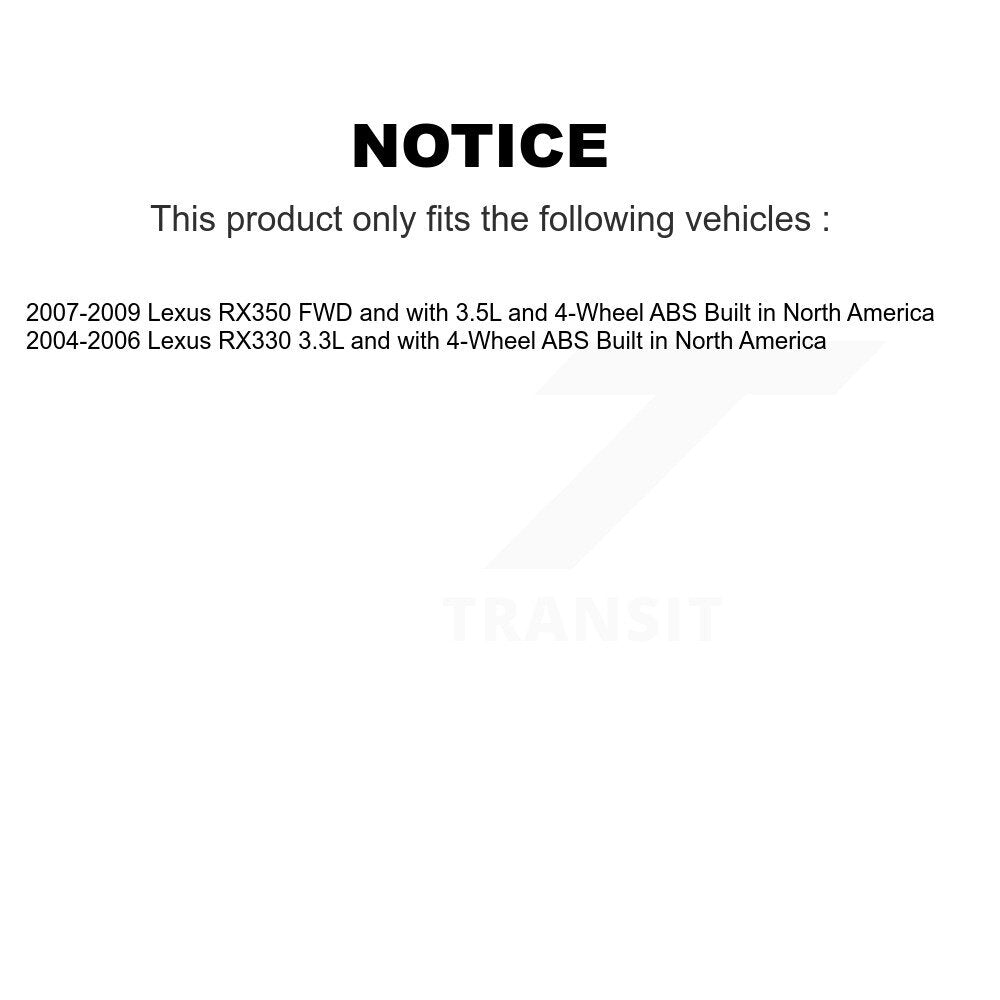Faisceau de câbles de capteur de vitesse de roue ABS arrière droit, pour Lexus RX350 RX330