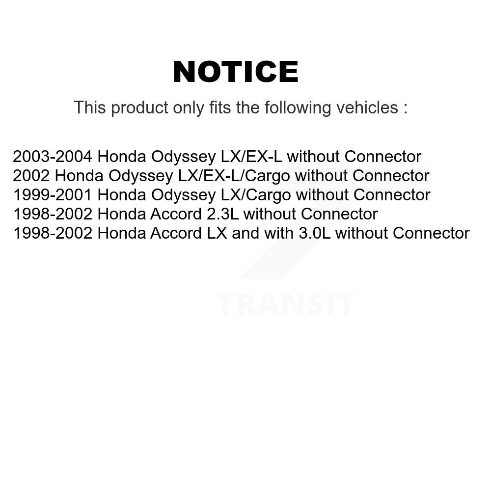 Résistance de moteur de ventilateur HVAC pour Honda Accord Odyssey sans connecteur