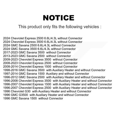 Résistance de moteur de ventilateur arrière HVAC, pour GMC Chevrolet Savana 2500 Express 3500 1500