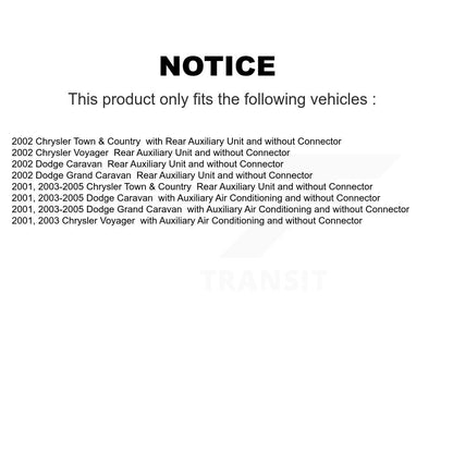 Résistance de moteur de ventilateur HVAC pour Dodge Caravan Grand Chrysler Town & Country