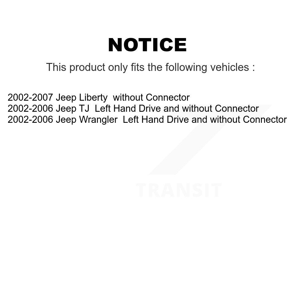 Résistance de moteur de ventilateur CVC pour Jeep Liberty Wrangler TJ SEN-2BMR0302