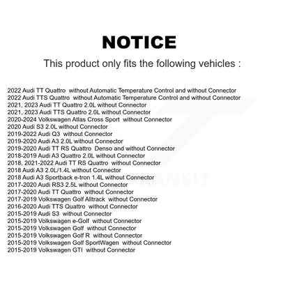 Résistance de moteur de ventilateur CVC, pour Volkswagen Golf Audi SportWagen Q3 Atlas Cross R