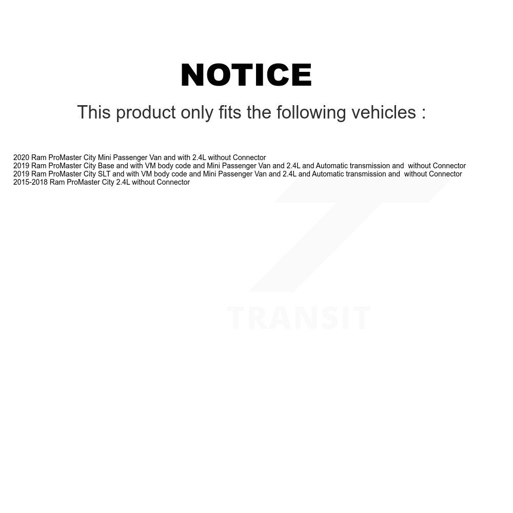 Résistance de moteur de ventilateur HVAC pour Ram ProMaster City sans connecteur SEN-2BMR036