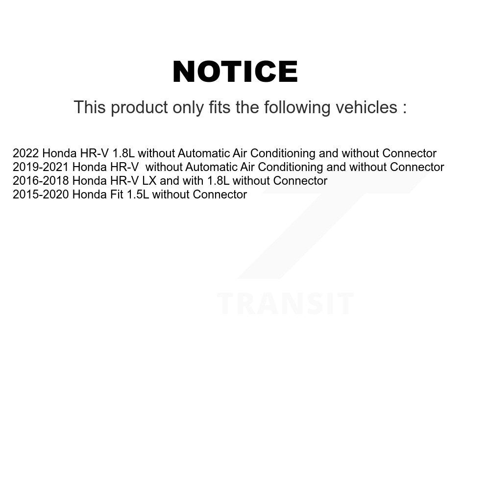 Résistance de moteur de ventilateur CVC pour Honda HR-V Fit SEN-2BMR0446