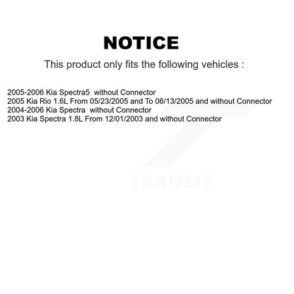 Résistance de moteur de ventilateur CVC pour Kia Spectra Spectra5 Rio SEN-2BMR0562