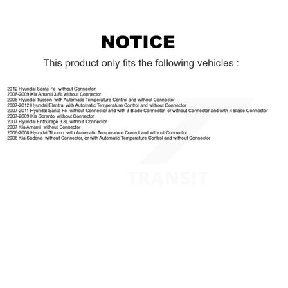Résistance de moteur de ventilateur HVAC, pour Hyundai Elantra Santa Fe Tucson Kia Tiburon