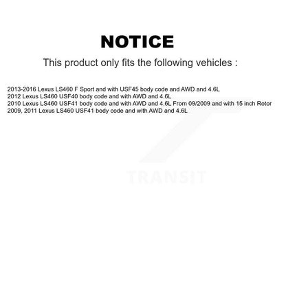 Capteur d'usure des plaquettes de frein avant pour Lexus LS460 SEN-2BWS0049