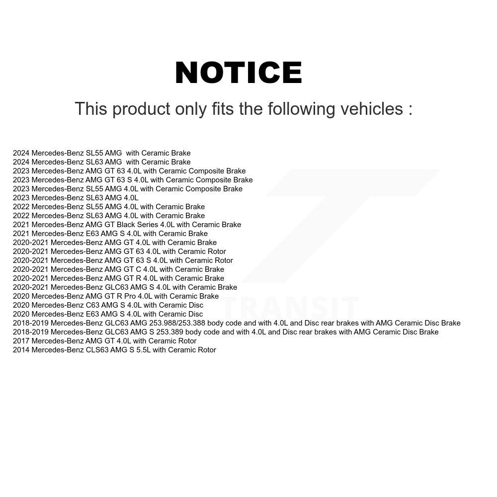 Capteur d'usure des plaquettes de frein avant, pour Mercedes-Benz GLC63 AMG S SL63 E63 GT 63 C63 R