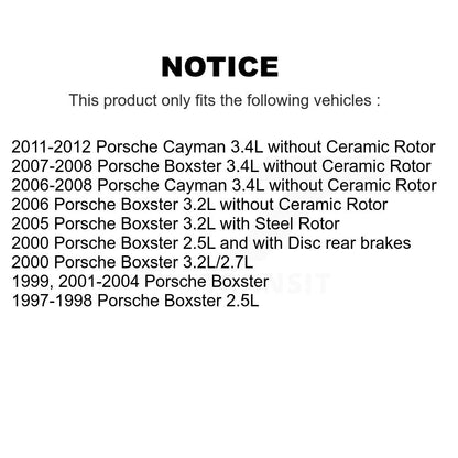 Capteur d'usure des plaquettes de frein arrière pour Porsche Boxster Cayman SEN-2BWS0098