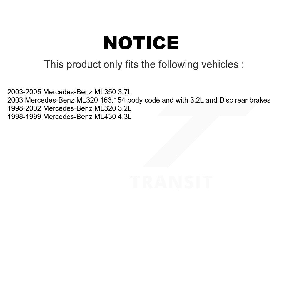 Capteur d'usure des plaquettes de frein arrière, pour Mercedes-Benz ML320 ML350 ML430 SEN-2BWS0103