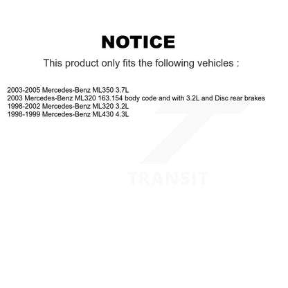 Capteur d'usure des plaquettes de frein arrière, pour Mercedes-Benz ML320 ML350 ML430 SEN-2BWS0103