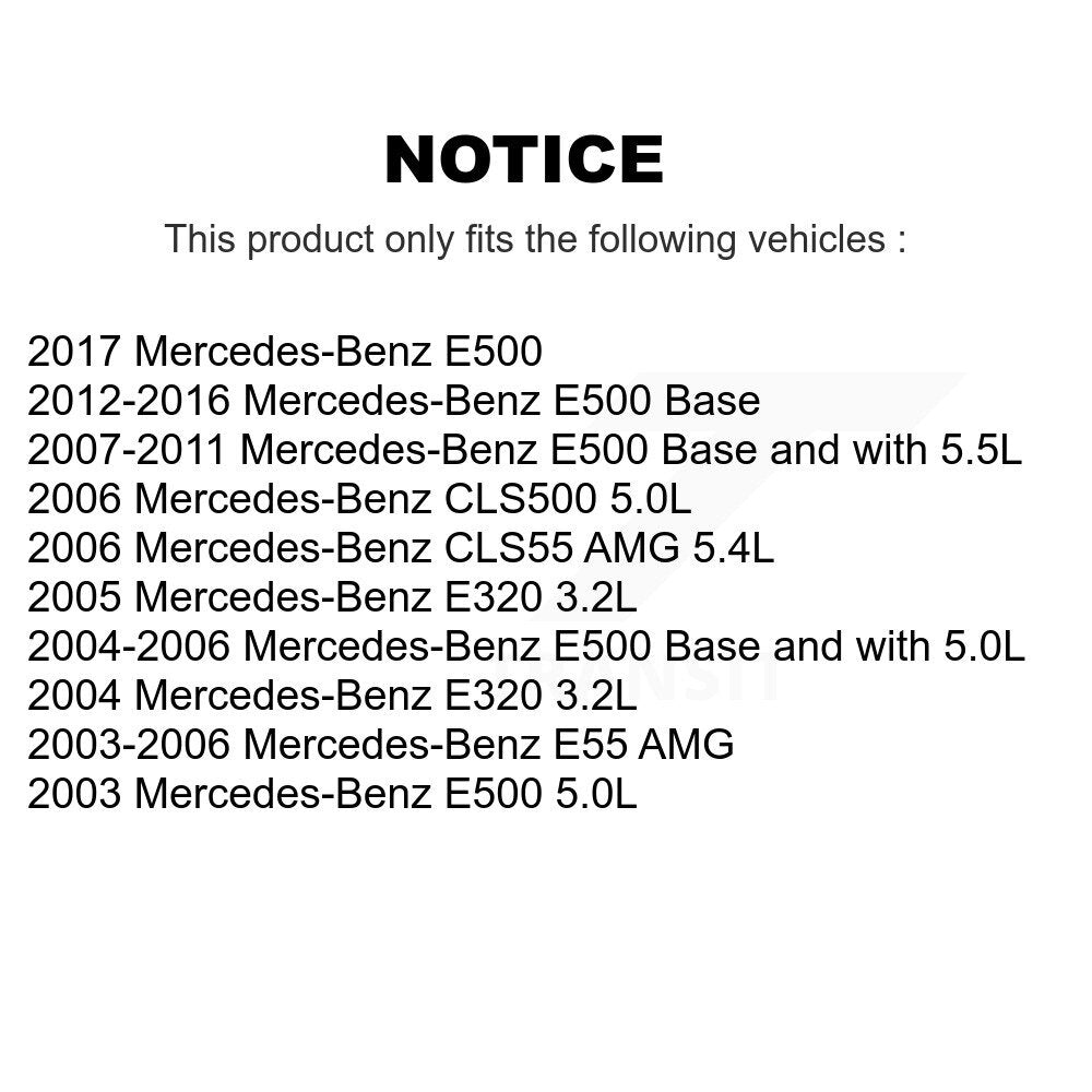 Capteur d'usure des plaquettes de frein avant gauche, pour Mercedes-Benz E320 E500 CLS500 E55 AMG