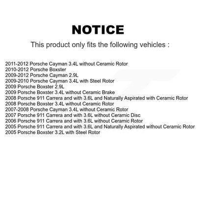 Capteur d'usure des plaquettes de frein avant gauche, pour Porsche 911 Boxster Cayman SEN-2BWS0178
