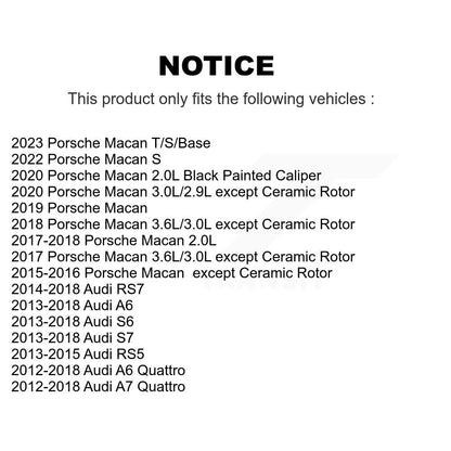 Capteur d'usure des plaquettes de frein arrière, pour Porsche Macan Audi A6 Quattro A7 RS5 S6 RS7 S7