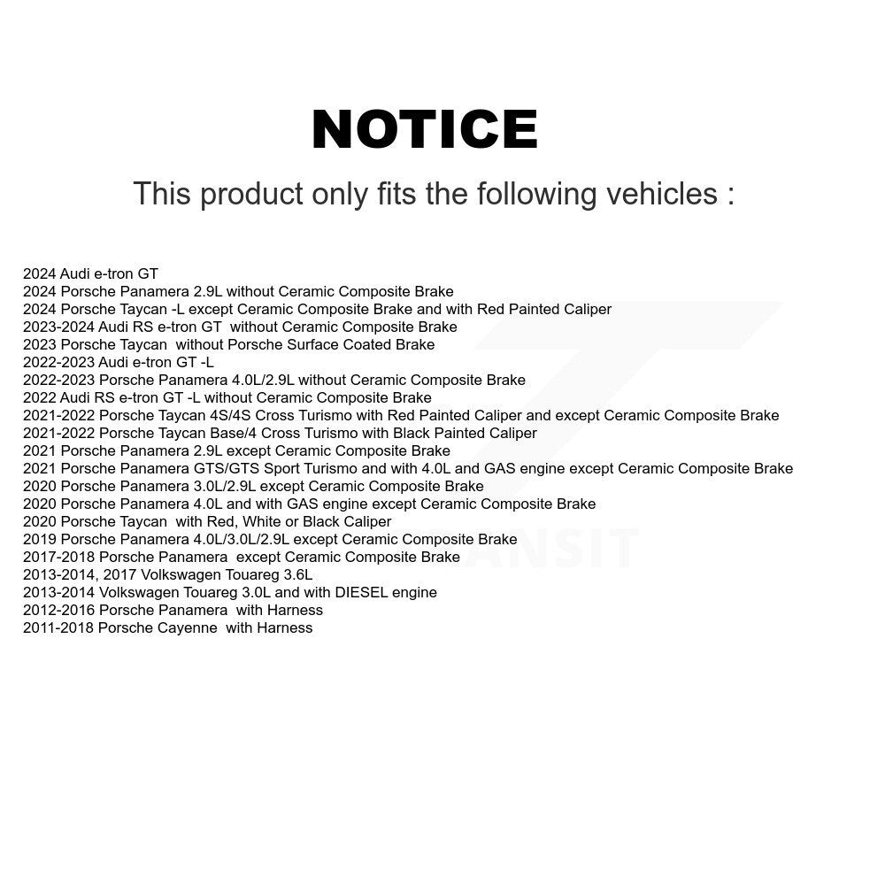 Capteur d'usure des plaquettes de frein, pour Porsche Cayenne Volkswagen Touareg Panamera Taycan G