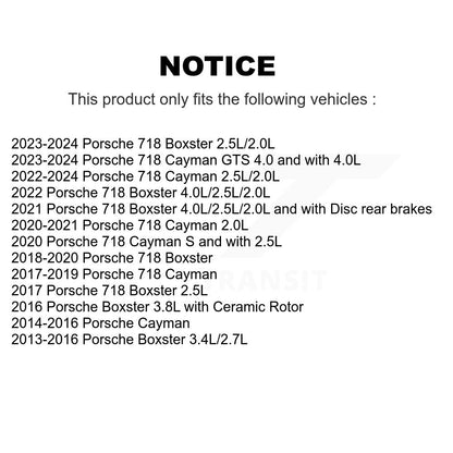 Capteur d'usure des plaquettes de frein arrière pour Porsche 718 Cayman Boxster SEN-2BWS0230