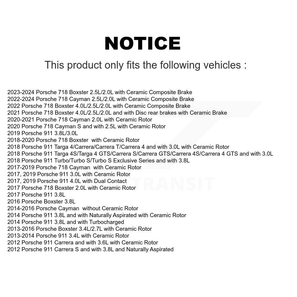 Capteur d'usure des plaquettes de frein pour Porsche 911 718 Cayman Boxster SEN-2BWS0234