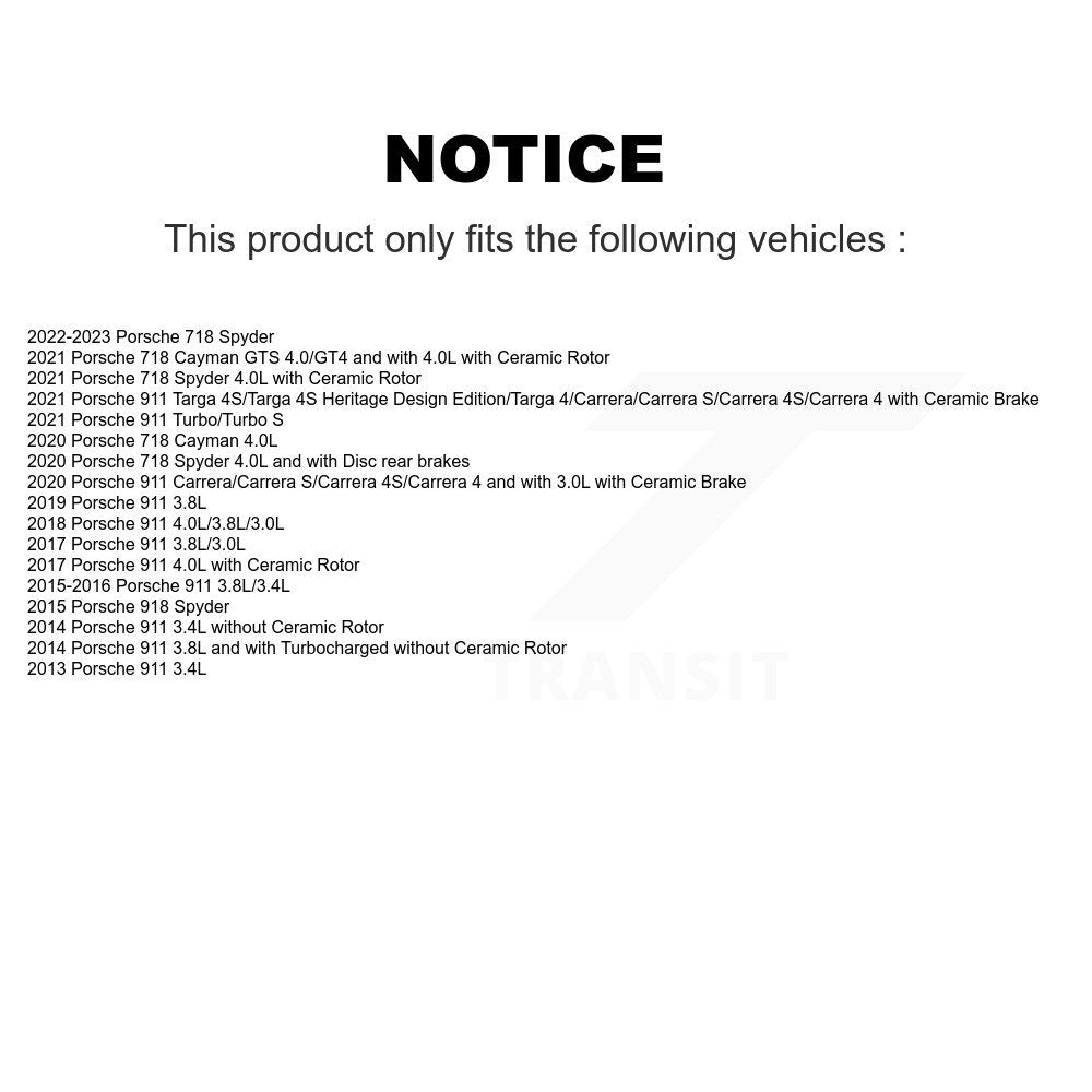 Capteur d'usure des plaquettes de frein, pour Porsche 911 718 Cayman Spyder 918 SEN-2BWS0238