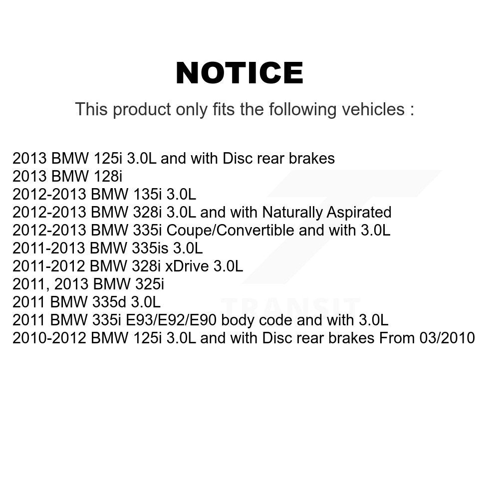Capteur d'usure des plaquettes de frein arrière, pour BMW 328i xDrive 335i 335is 135i 128i 335d 125i